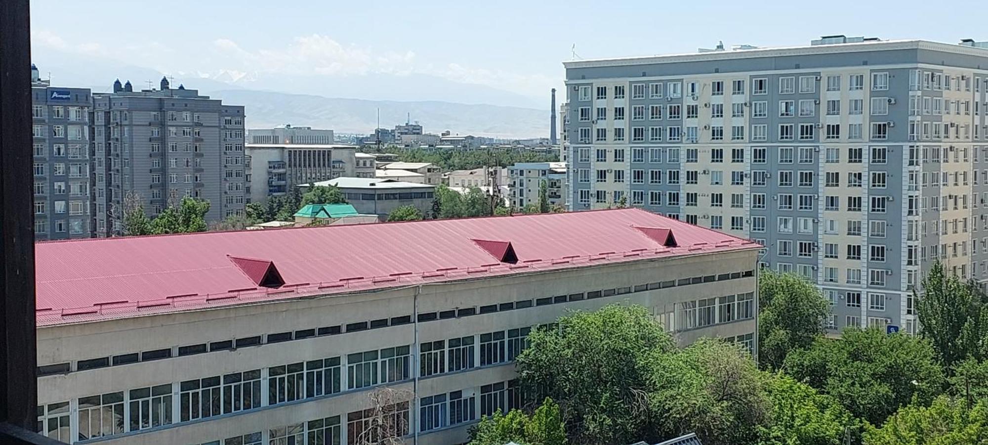 White Apartment With Panoramic View In The Center Bishkek Exterior foto